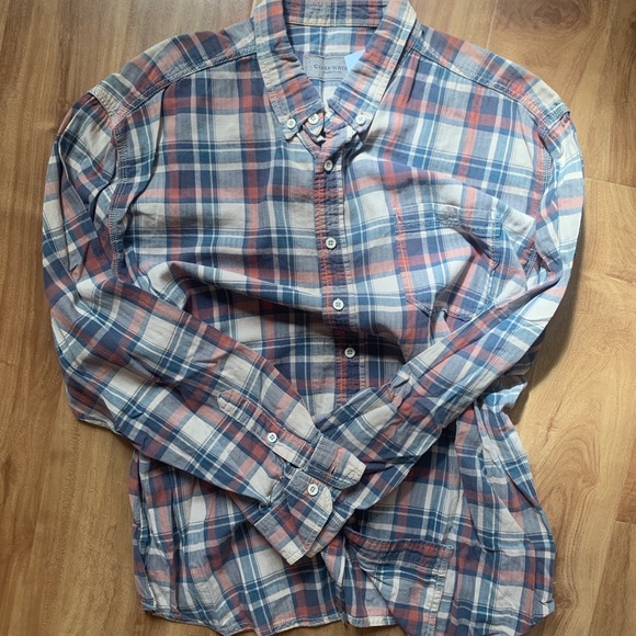 Mens Clear Water Outfitters Plaid Button Up Shirt Size Large - Picture 5 of 6